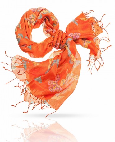 Палантин Женский S-BUTTERFLY/ORANGE